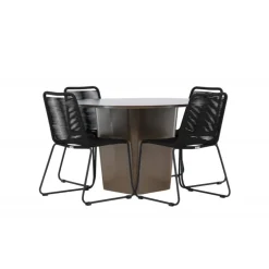 Santa Fe Rund Loungesæt - Havemøbelsæt