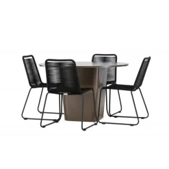 Santa Fe Rund Loungesæt - Havemøbelsæt