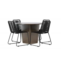 Santa Fe Rund Loungesæt - Havemøbelsæt