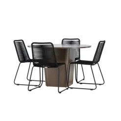 Santa Fe Rund Loungesæt - Havemøbelsæt