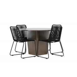 Santa Fe Rund Loungesæt - Havemøbelsæt