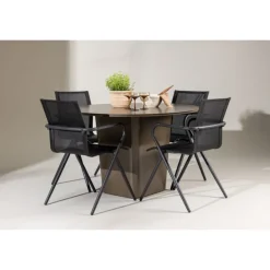 Santa Fe Rund Loungesæt - Havemøbelsæt