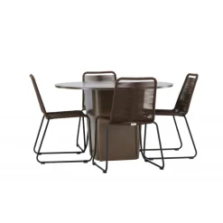 Santa Fe Rund Loungesæt - Havemøbelsæt