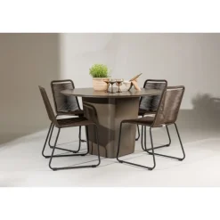 Santa Fe Rund Loungesæt - Havemøbelsæt