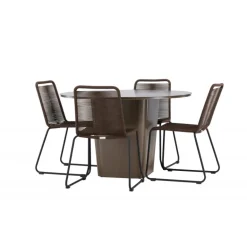 Santa Fe Rund Loungesæt - Havemøbelsæt