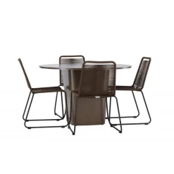 Santa Fe Rund Loungesæt - Havemøbelsæt