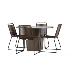 Santa Fe Rund Loungesæt - Havemøbelsæt