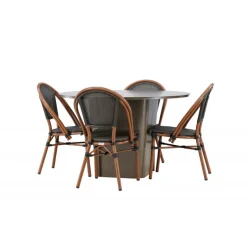 Santa Fe Rund Loungesæt - Havemøbelsæt