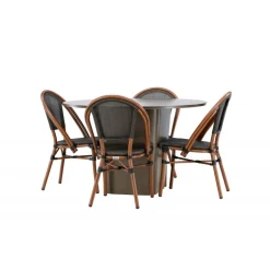 Santa Fe Rund Loungesæt - Havemøbelsæt