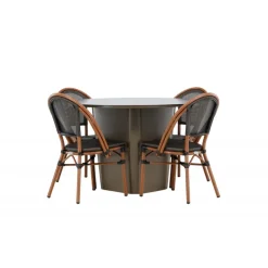 Santa Fe Rund Loungesæt - Havemøbelsæt