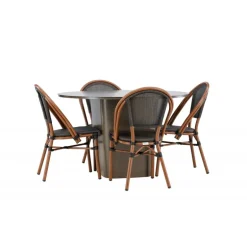 Santa Fe Rund Loungesæt - Havemøbelsæt