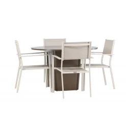 Santa Fe Rund Loungesæt - Havemøbelsæt