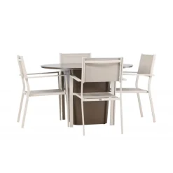 Santa Fe Rund Loungesæt - Havemøbelsæt