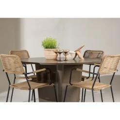 Santa Fe Rund Loungesæt - Havemøbelsæt