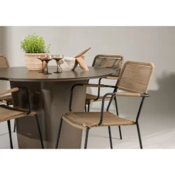 Santa Fe Rund Loungesæt - Havemøbelsæt