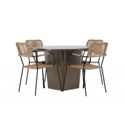 Santa Fe Rund Loungesæt - Havemøbelsæt