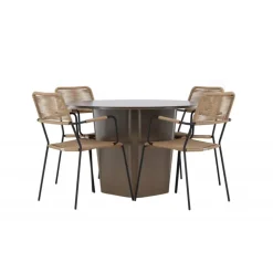 Santa Fe Rund Loungesæt - Havemøbelsæt