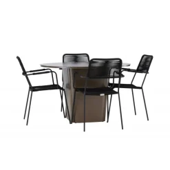 Santa Fe Rund Loungesæt - Havemøbelsæt