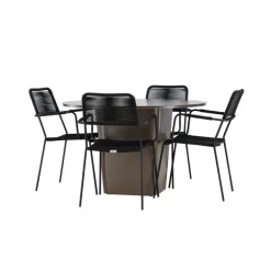 Santa Fe Rund Loungesæt - Havemøbelsæt