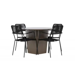 Santa Fe Rund Loungesæt - Havemøbelsæt