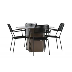 Santa Fe Rund Loungesæt - Havemøbelsæt