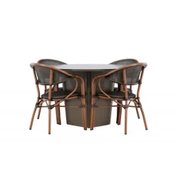 Santa Fe Rund Loungesæt - Havemøbelsæt