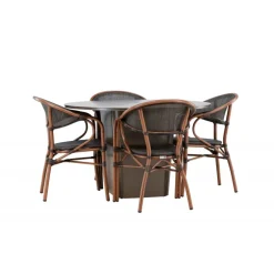 Santa Fe Rund Loungesæt - Havemøbelsæt