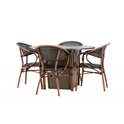 Santa Fe Rund Loungesæt - Havemøbelsæt