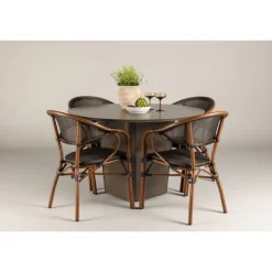 Santa Fe Rund Loungesæt - Havemøbelsæt