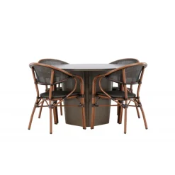 Santa Fe Rund Loungesæt - Havemøbelsæt