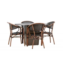 Santa Fe Rund Loungesæt - Havemøbelsæt