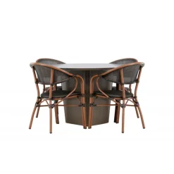 Santa Fe Rund Loungesæt - Havemøbelsæt