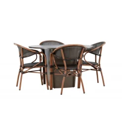 Santa Fe Rund Loungesæt - Havemøbelsæt