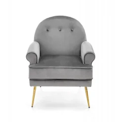 SANTI Lænestol Grå/Guld