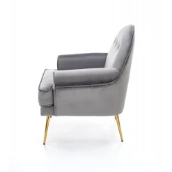 SANTI Lænestol Grå/Guld