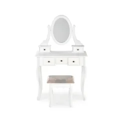 SARA kommodekonsol med skammel, Hvid mat