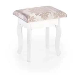 SARA kommodekonsol med skammel, Hvid mat