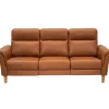Sæby 3 pers sofa Cognac Lædersofa