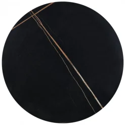 SCALITA sofabord, Sort marmor / Sort / guld