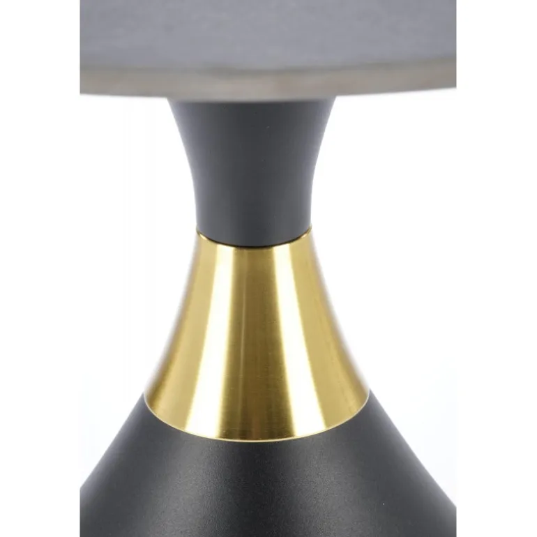 SCALITA sofabord, Sort marmor / Sort / guld