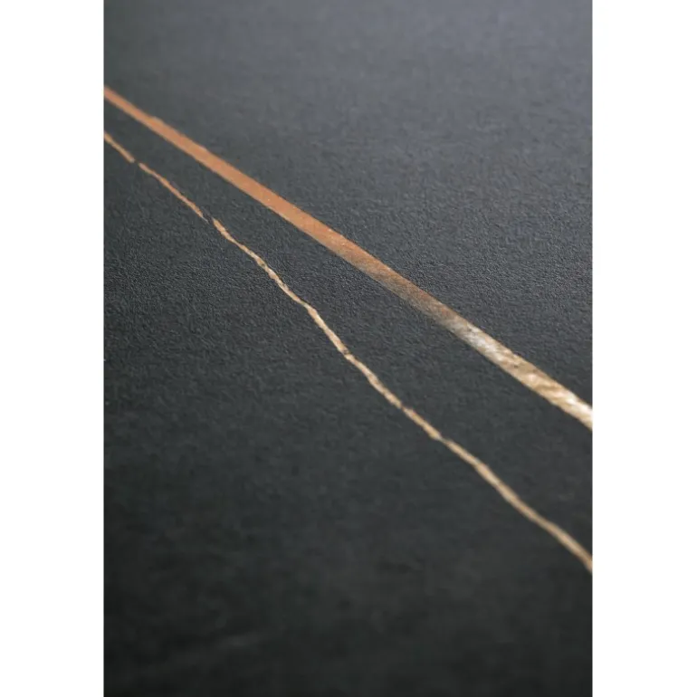 SCALITA sofabord, Sort marmor / Sort / guld