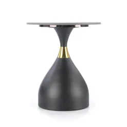 SCALITA sofabord, Sort marmor / Sort / guld