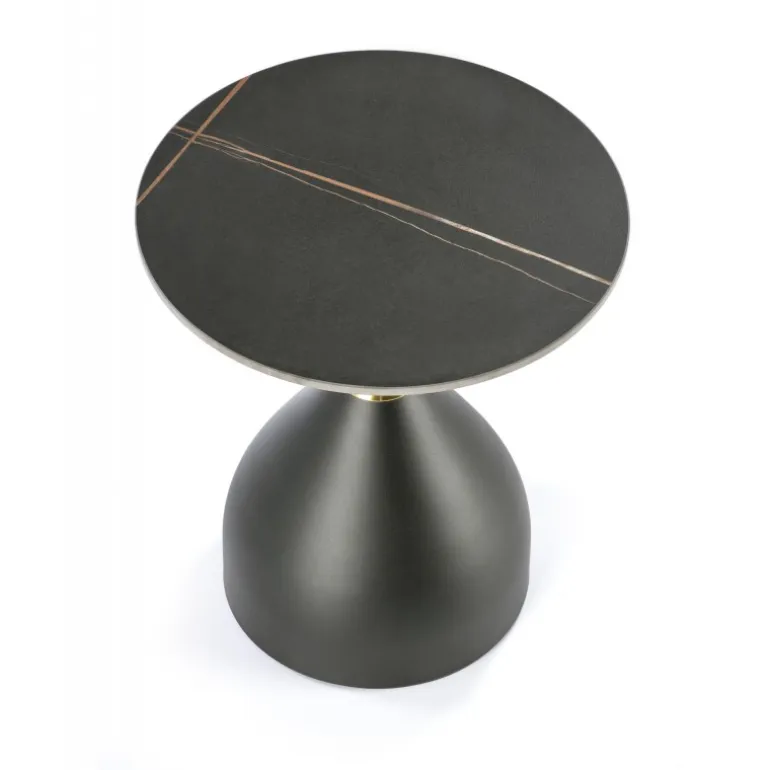 SCALITA sofabord, Sort marmor / Sort / guld