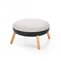 SCANDI fodskammel: Grå, Sort (1 kasse = 1 stk)