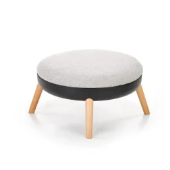 SCANDI fodskammel: Grå, Sort (1 kasse = 1 stk)