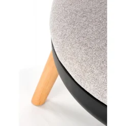 SCANDI fodskammel: Grå, Sort (1 kasse = 1 stk)