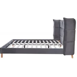 SCANDINO 160x200 seng - Grå Velour