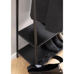 Seaford garderobestativ sort metal