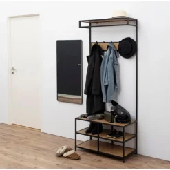 Seaford garderobestativ sort metal