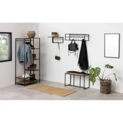 Seaford knagerække sort metal